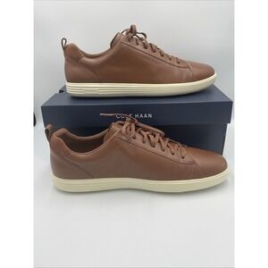 Cole Haan Grand Plus Crosscourt Sneakers Men's Size 11.5 Tan Leather C36924
